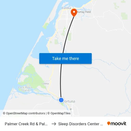 Palmer Creek Rd & Palmer Blvd - Sb Stop to Sleep Disorders Center St Joseph Hospital map