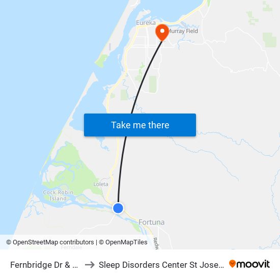 Fernbridge Dr & Rte 211 to Sleep Disorders Center St Joseph Hospital map