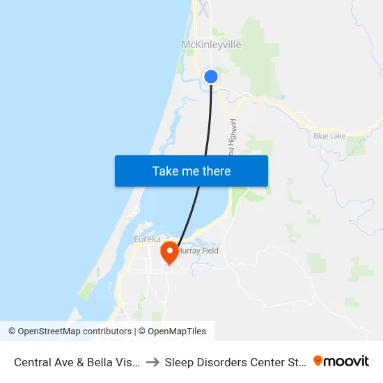 Central Ave & Bella Vista Rd - Nb Stop to Sleep Disorders Center St Joseph Hospital map