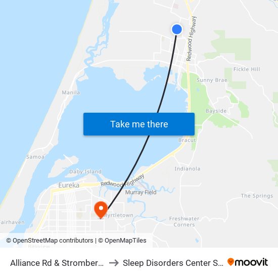 Alliance Rd & Stromberg Ave (East Side) to Sleep Disorders Center St Joseph Hospital map