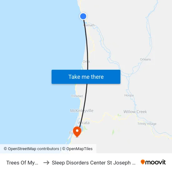 Trees Of Mystery to Sleep Disorders Center St Joseph Hospital map