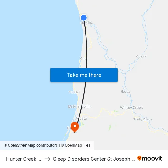 Hunter Creek Road to Sleep Disorders Center St Joseph Hospital map