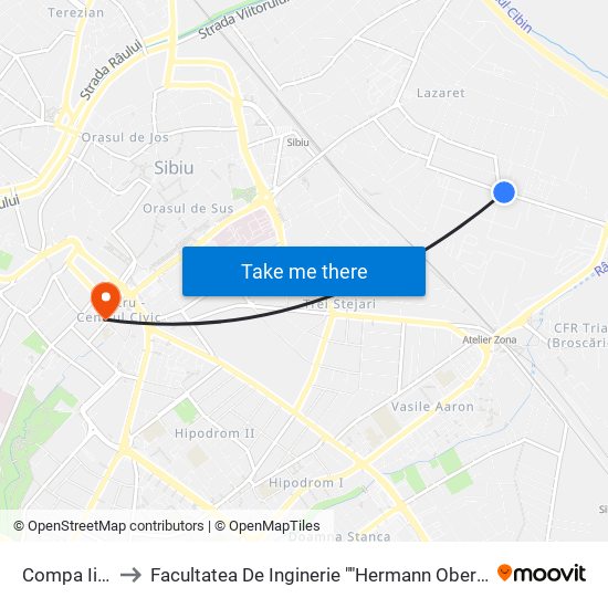 Compa Ii/Ii to Facultatea De Inginerie ""Hermann Oberth"" map