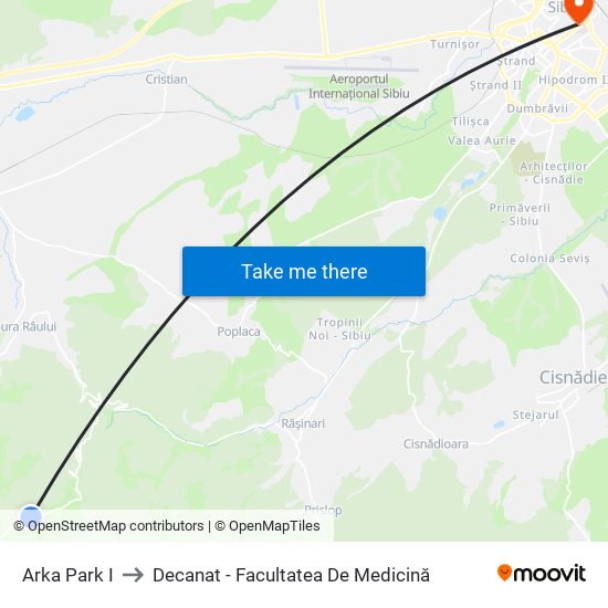 Arka Park I to Decanat - Facultatea De Medicină map