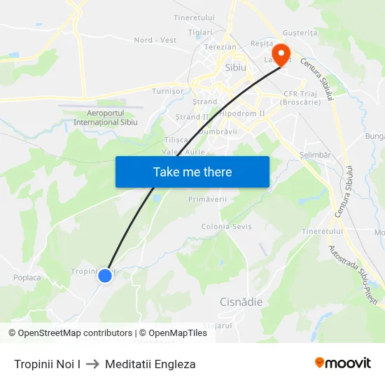 Tropinii Noi I to Meditatii Engleza map