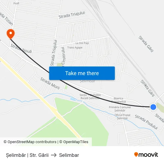 Șelimbăr | Str. Gării to Selimbar map
