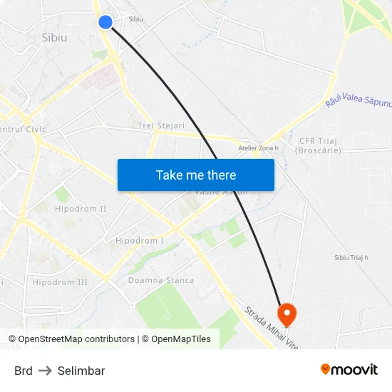 Brd to Selimbar map