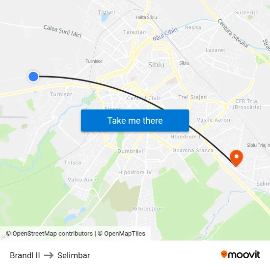 Brandl II to Selimbar map