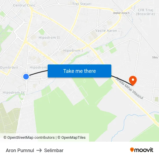 Aron Pumnul to Selimbar map