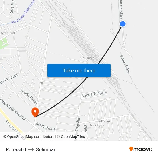 Retrasib I to Selimbar map