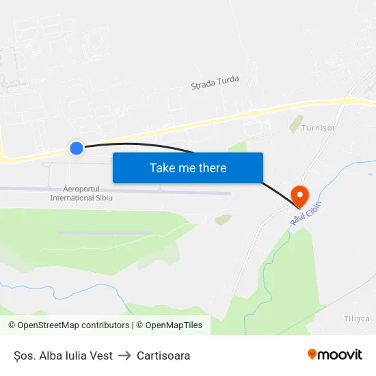 Șos. Alba Iulia Vest to Cartisoara map