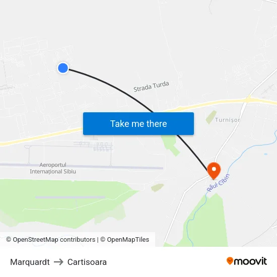 Marquardt to Cartisoara map