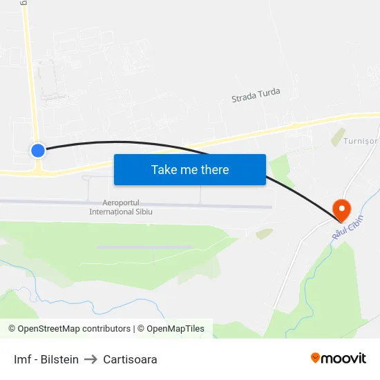 Imf - Bilstein to Cartisoara map