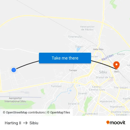 Harting II to Sibiu map