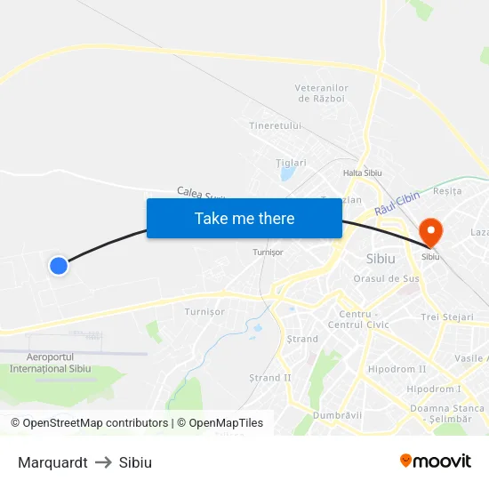 Marquardt to Sibiu map