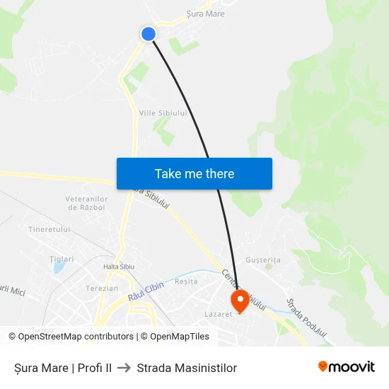 Șura Mare | Profi II to Strada Masinistilor map