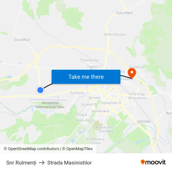 Snr Rulmenți to Strada Masinistilor map