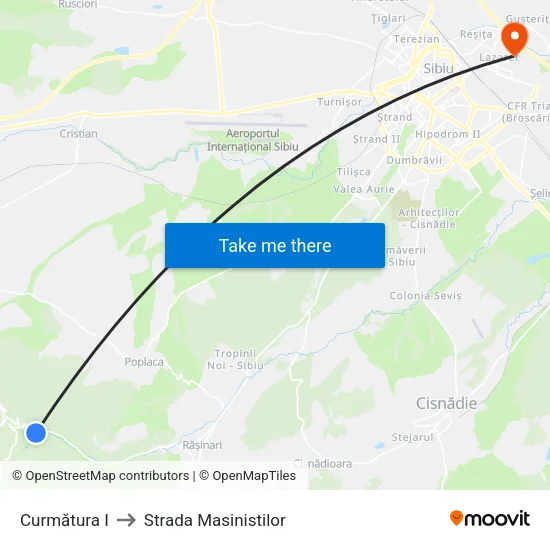 Curmătura I to Strada Masinistilor map