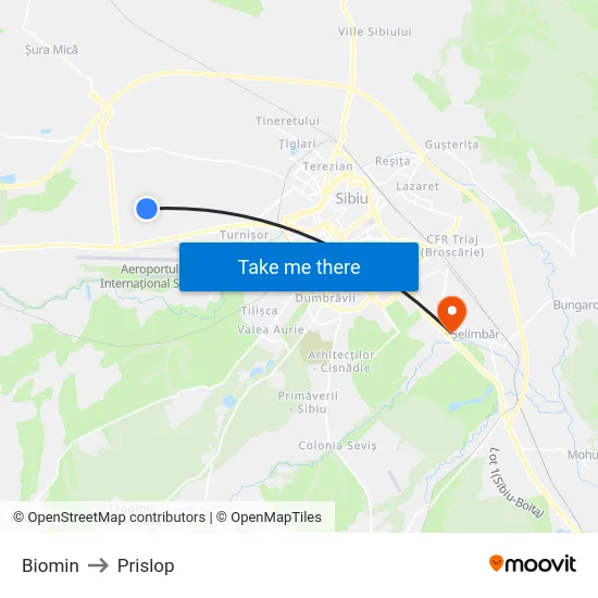 Biomin to Prislop map