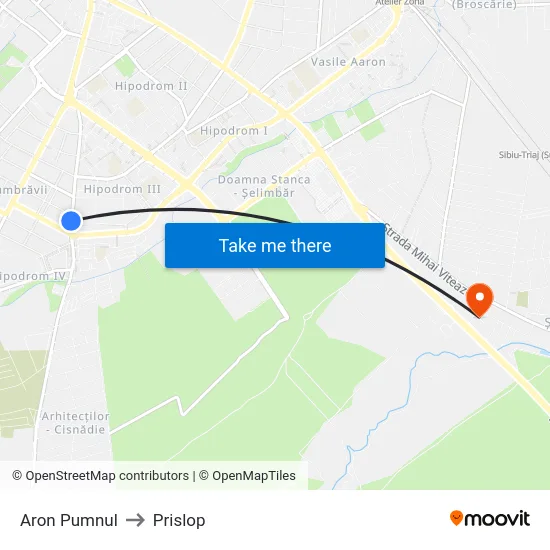 Aron Pumnul to Prislop map