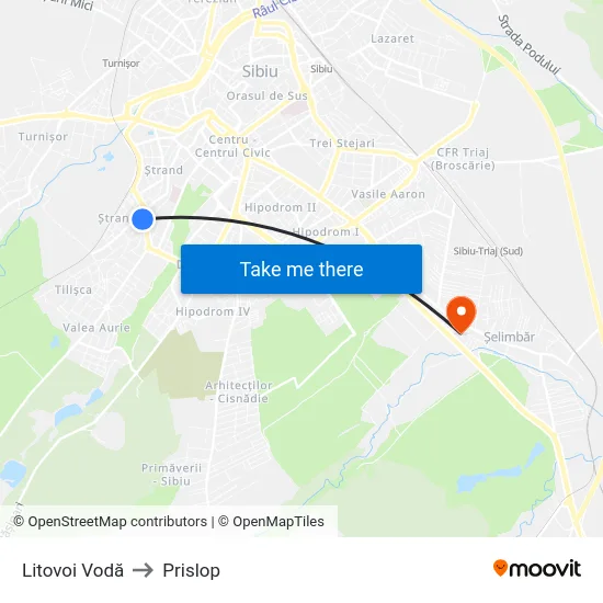 Litovoi Vodă to Prislop map