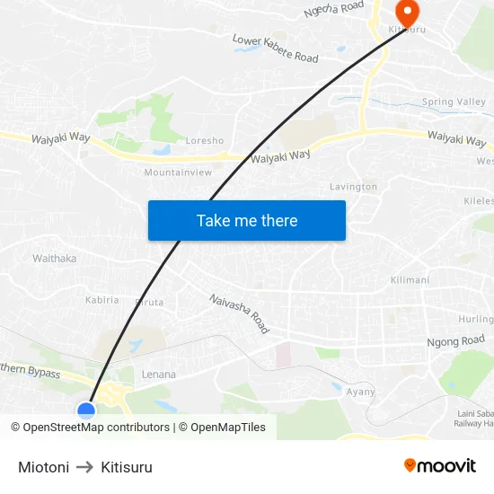 Miotoni to Kitisuru map