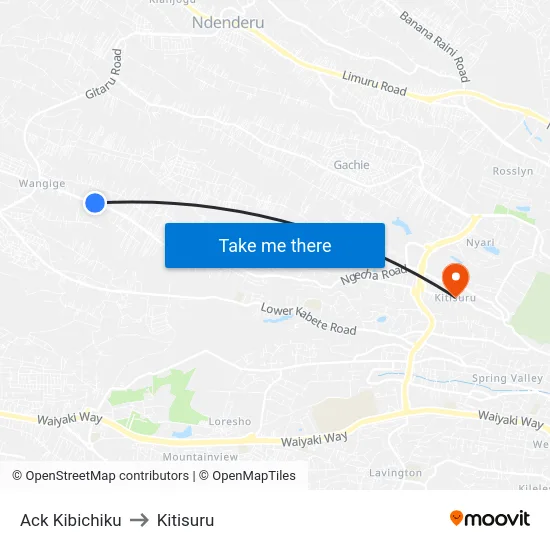 Ack Kibichiku to Kitisuru map