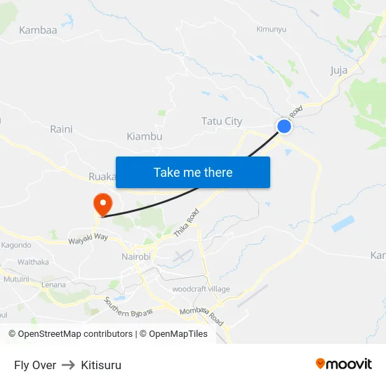 Fly Over to Kitisuru map