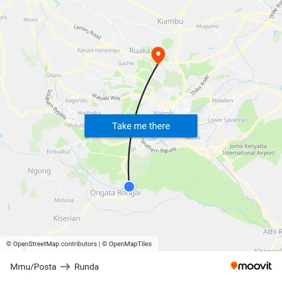 Mmu/Posta to Runda map