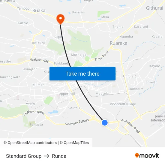 Standard Group to Runda map