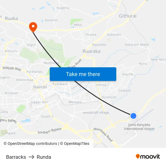 Barracks to Runda map