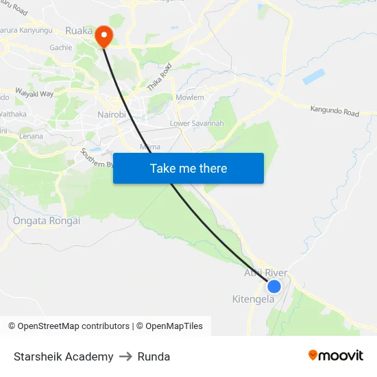 Starsheik Academy to Runda map