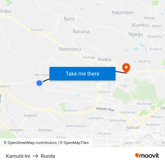 Kamutii-Ini to Runda map