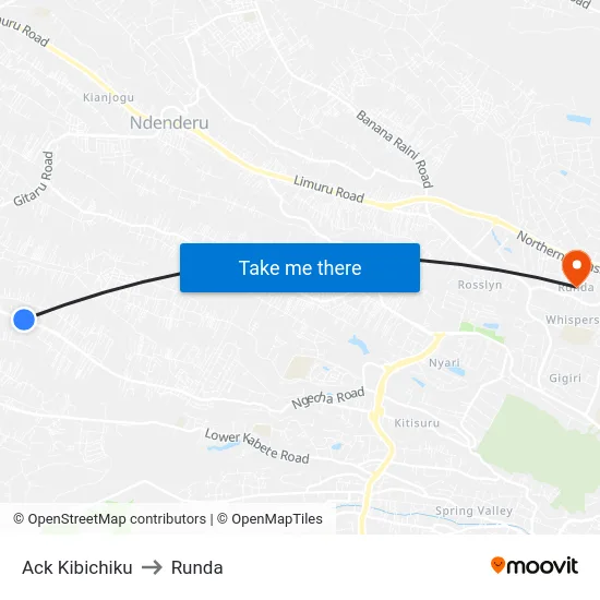 Ack Kibichiku to Runda map