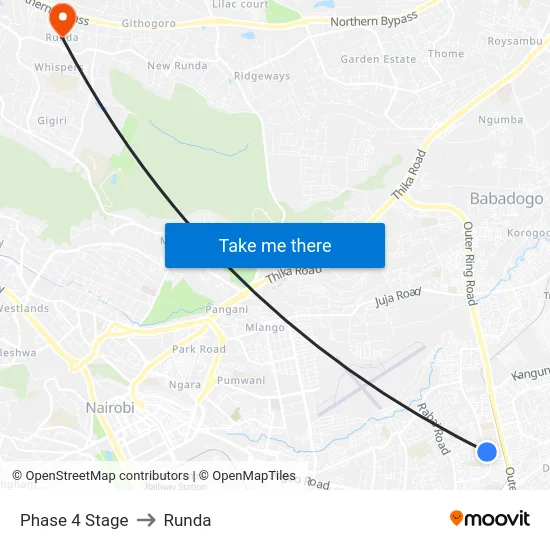 Phase 4 Stage to Runda map