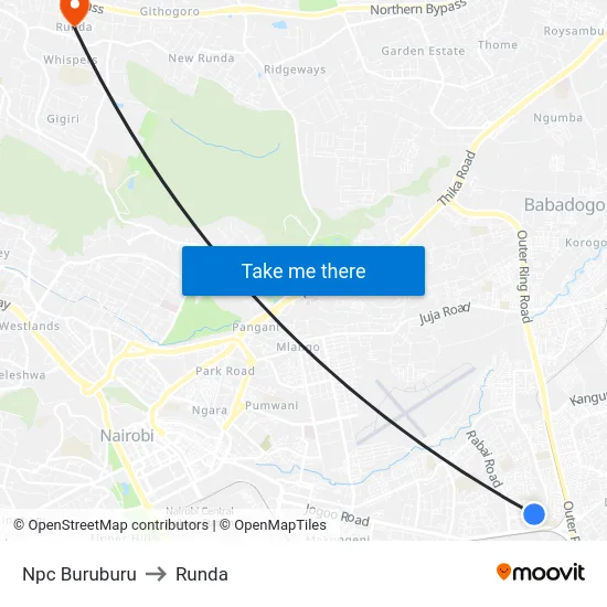 Npc Buruburu to Runda map