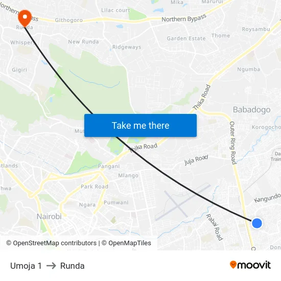 Umoja 1 to Runda map