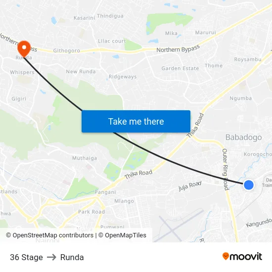 36 Stage to Runda map