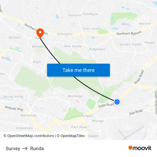 Survey to Runda map