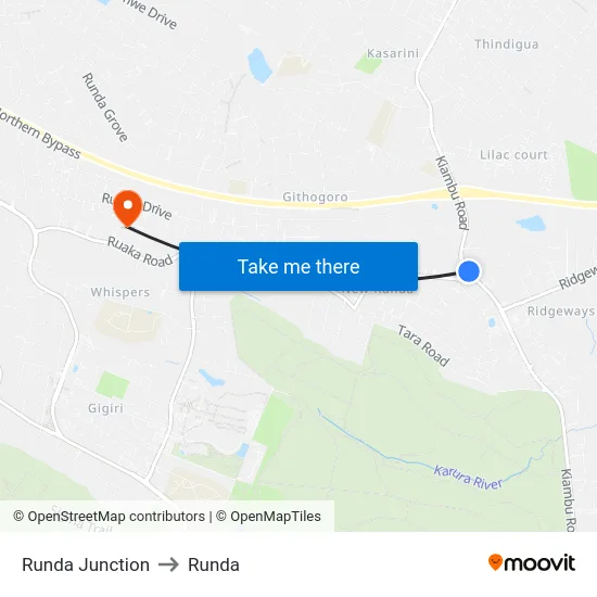 Runda Junction to Runda map