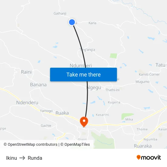 Ikinu to Runda map