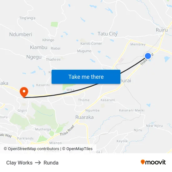 Clay Works to Runda map