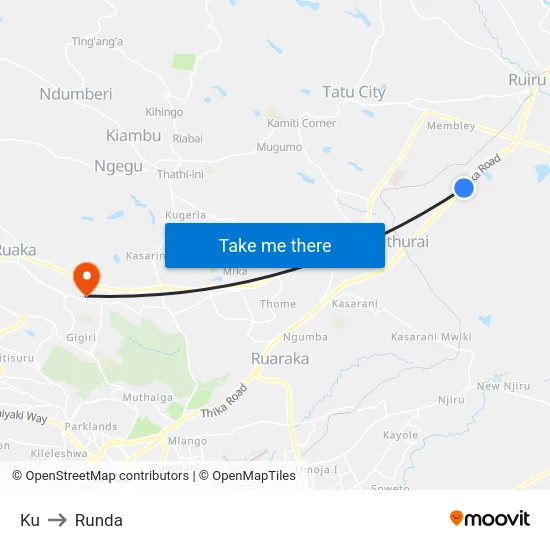 Ku to Runda map
