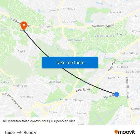 Base to Runda map