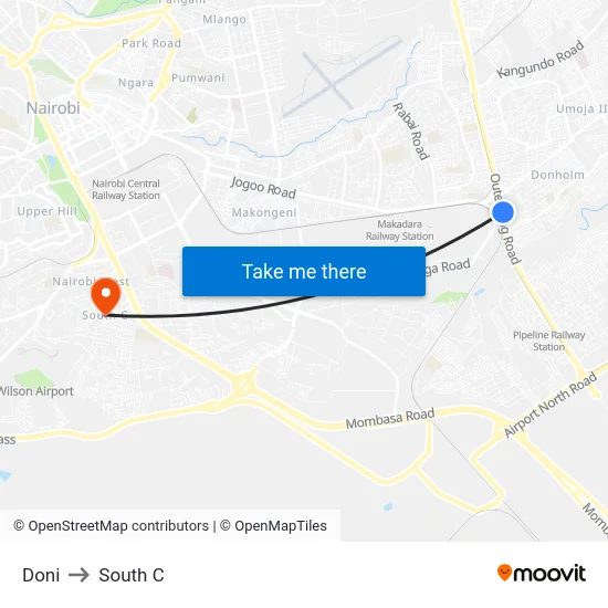 Doni to South C map