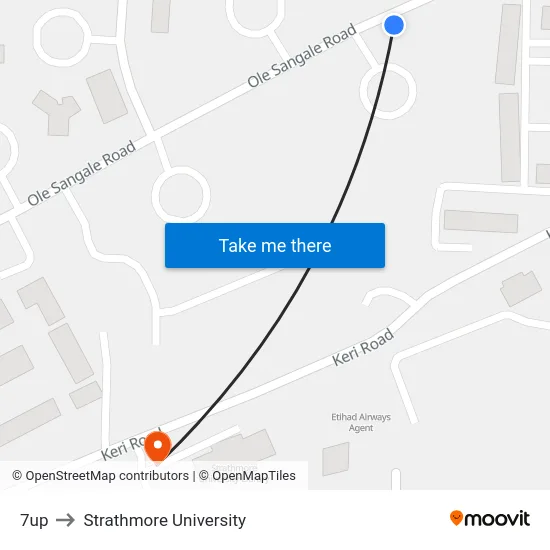 7up to Strathmore University map