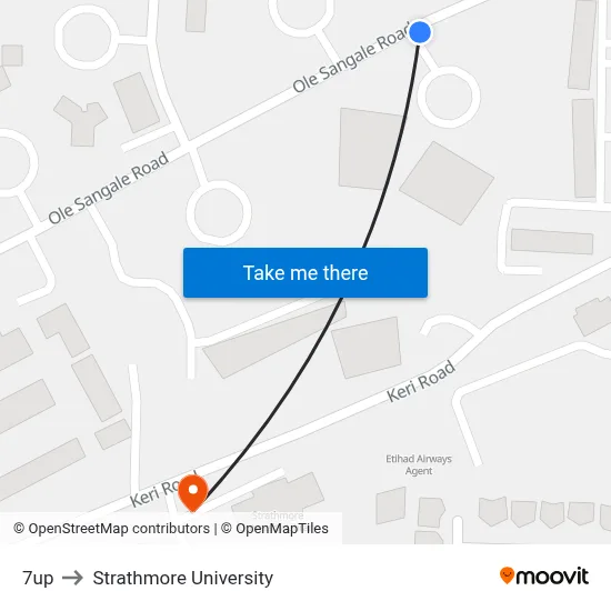 7up to Strathmore University map