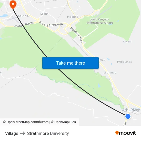 Village to Strathmore University map