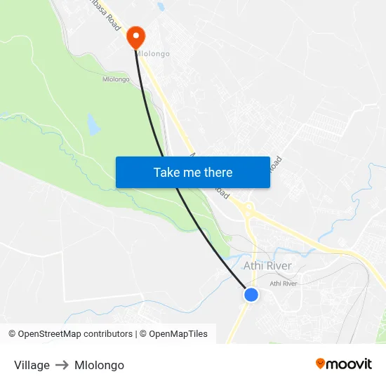 Village to Mlolongo map