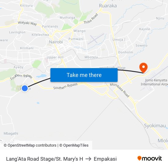 Lang'Ata Road Stage/St. Mary's H to Empakasi map